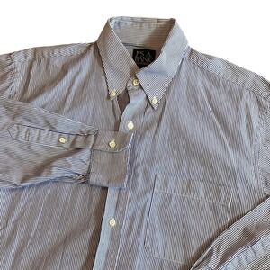 jos a bank vs brooks brothers dress shirts Jos A Bank 1905 Shirt Mens 16 33 Blue Twill Long Sleeve Button Down Tailored Fit